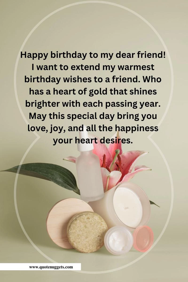 Heart-Touching Birthday Wishes for a Friend