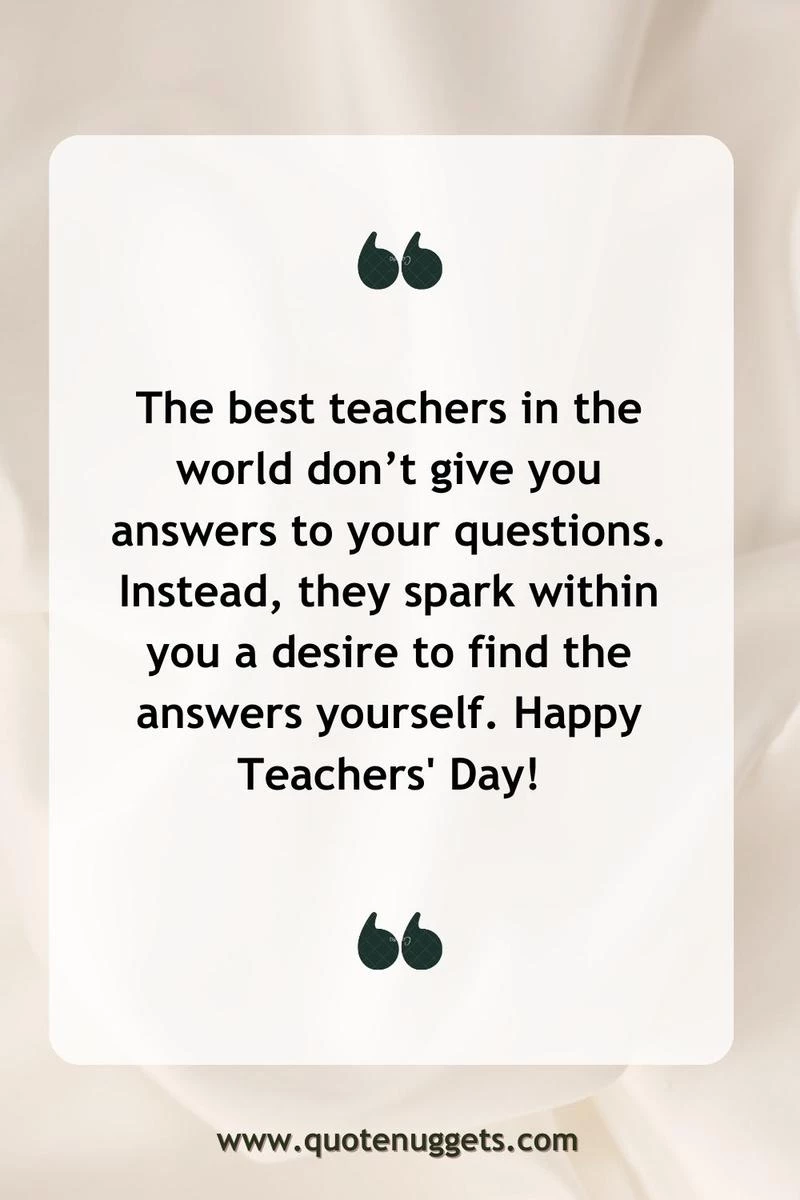 Special Teachers Day Quotes in English