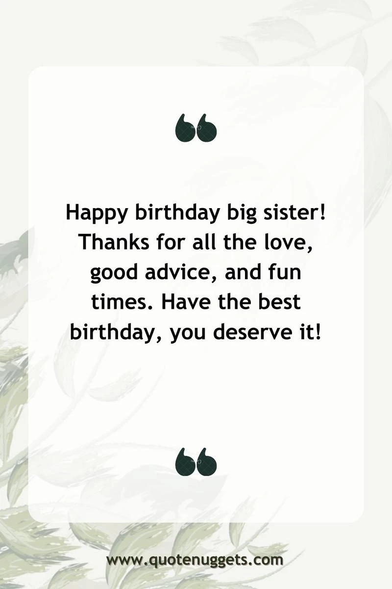 Birthday Wishes For Elder Sister