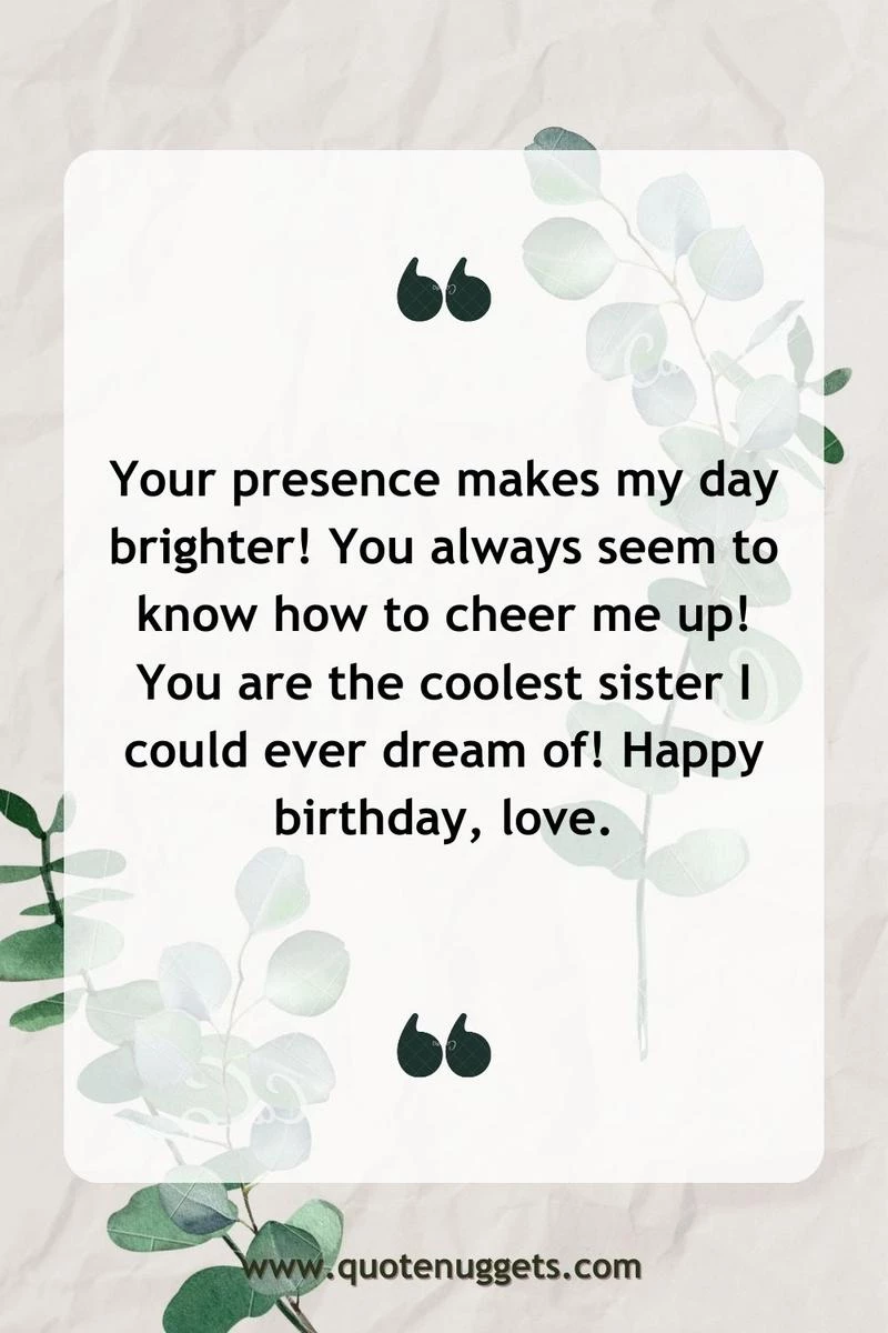 Birthday Wishes for Your Sister