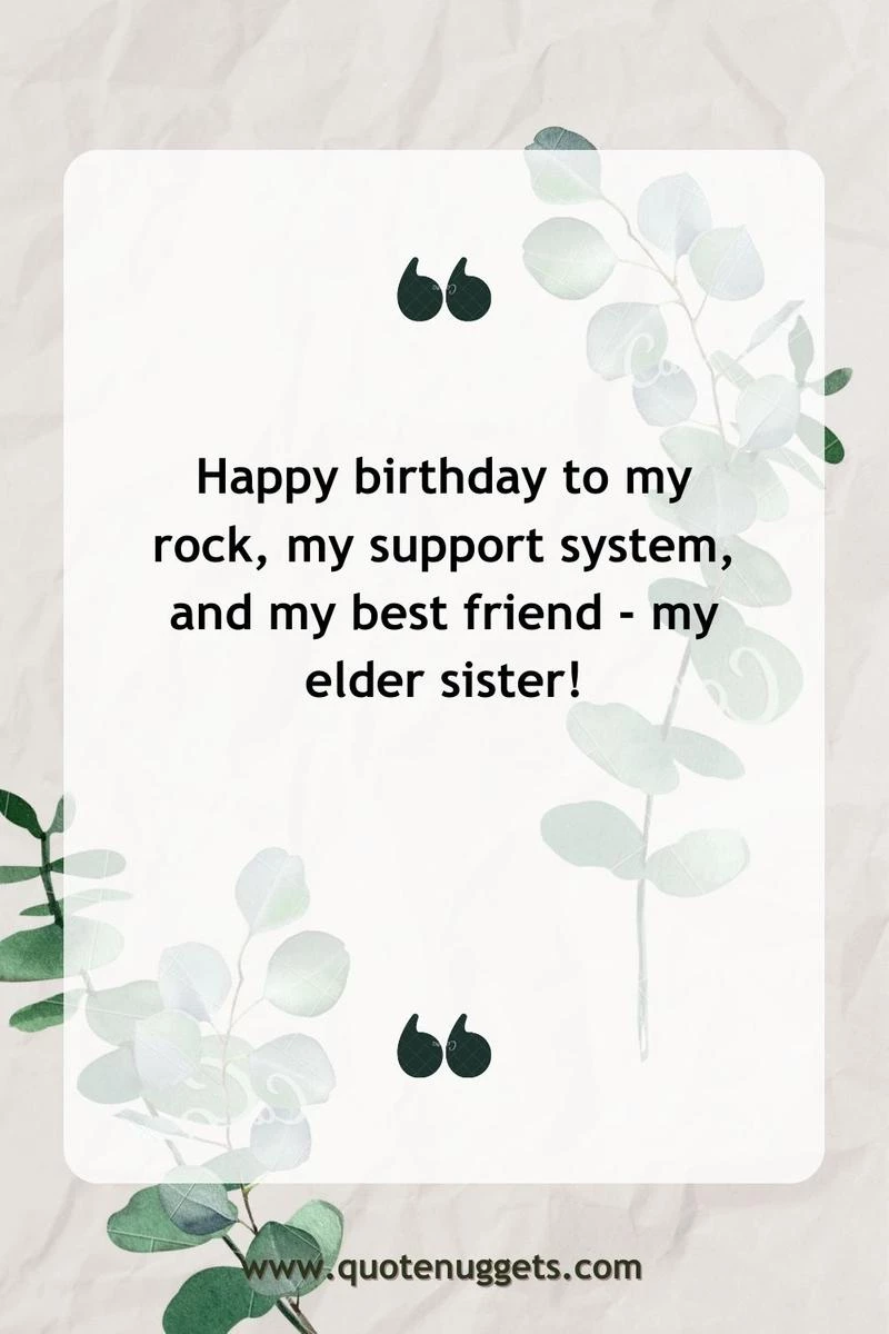 Heart-Touching Birthday Wishes For Elder Sister