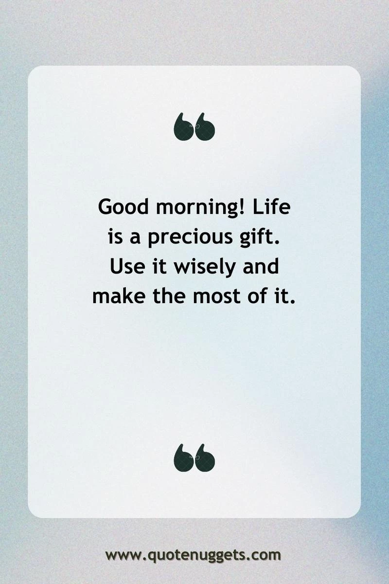 Uplifting Good Morning Quotes