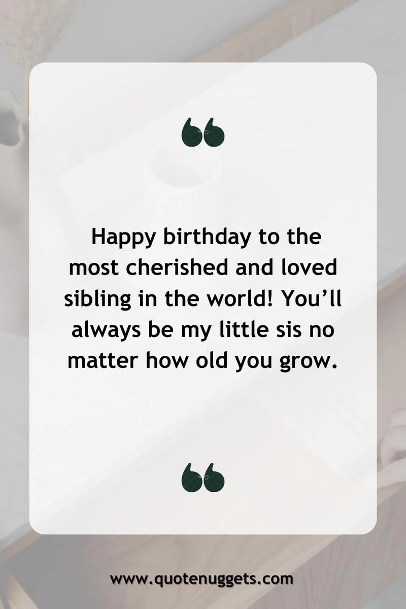 Cute Birthday Wishes for Your Beloved Sister