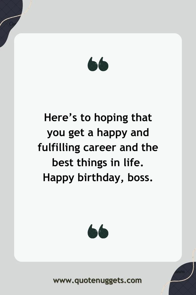 Birthday Messages to Boss