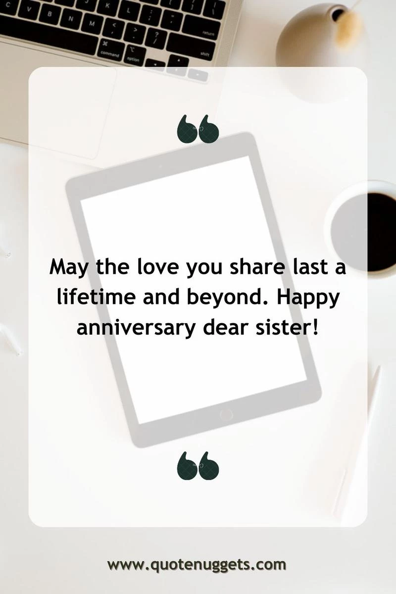 Sister Wedding Anniversary Wishes