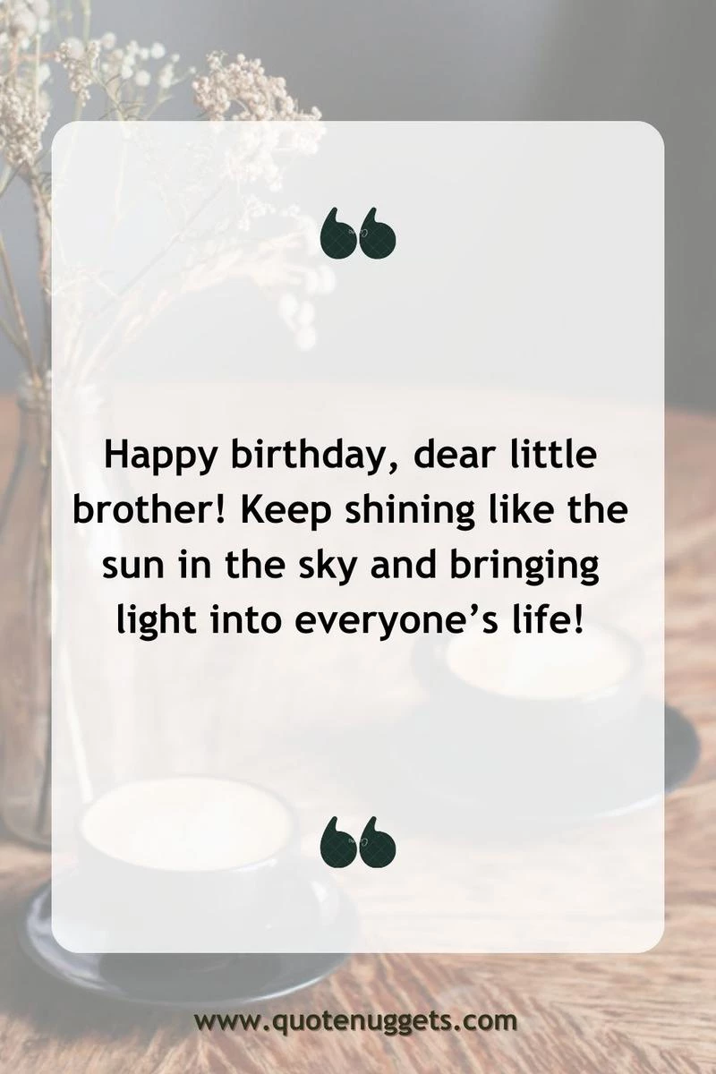 Birthday Wishes for Small Brother