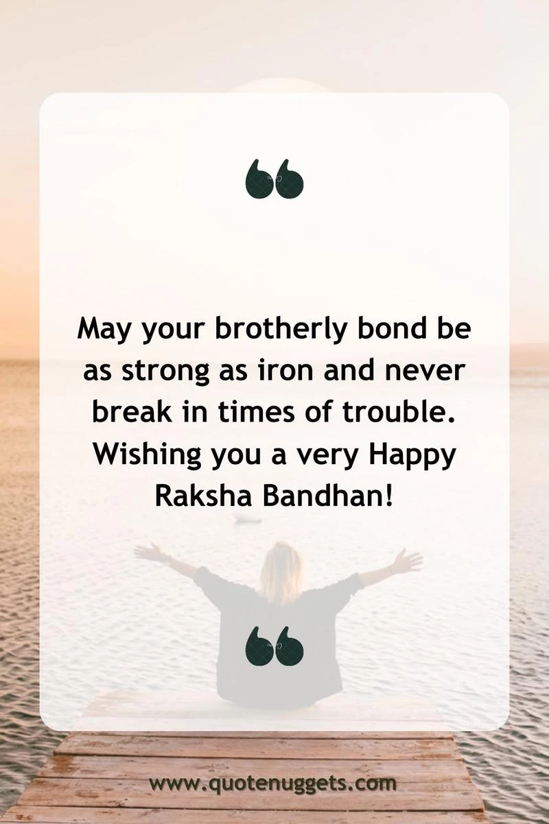 Raksha Bandhan Quotes For Brothers