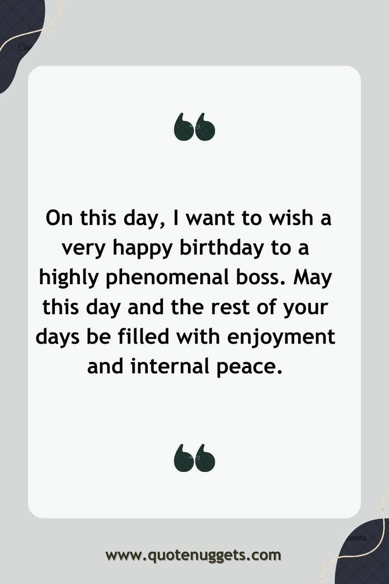 Formal Birthday Wishes for My Boss